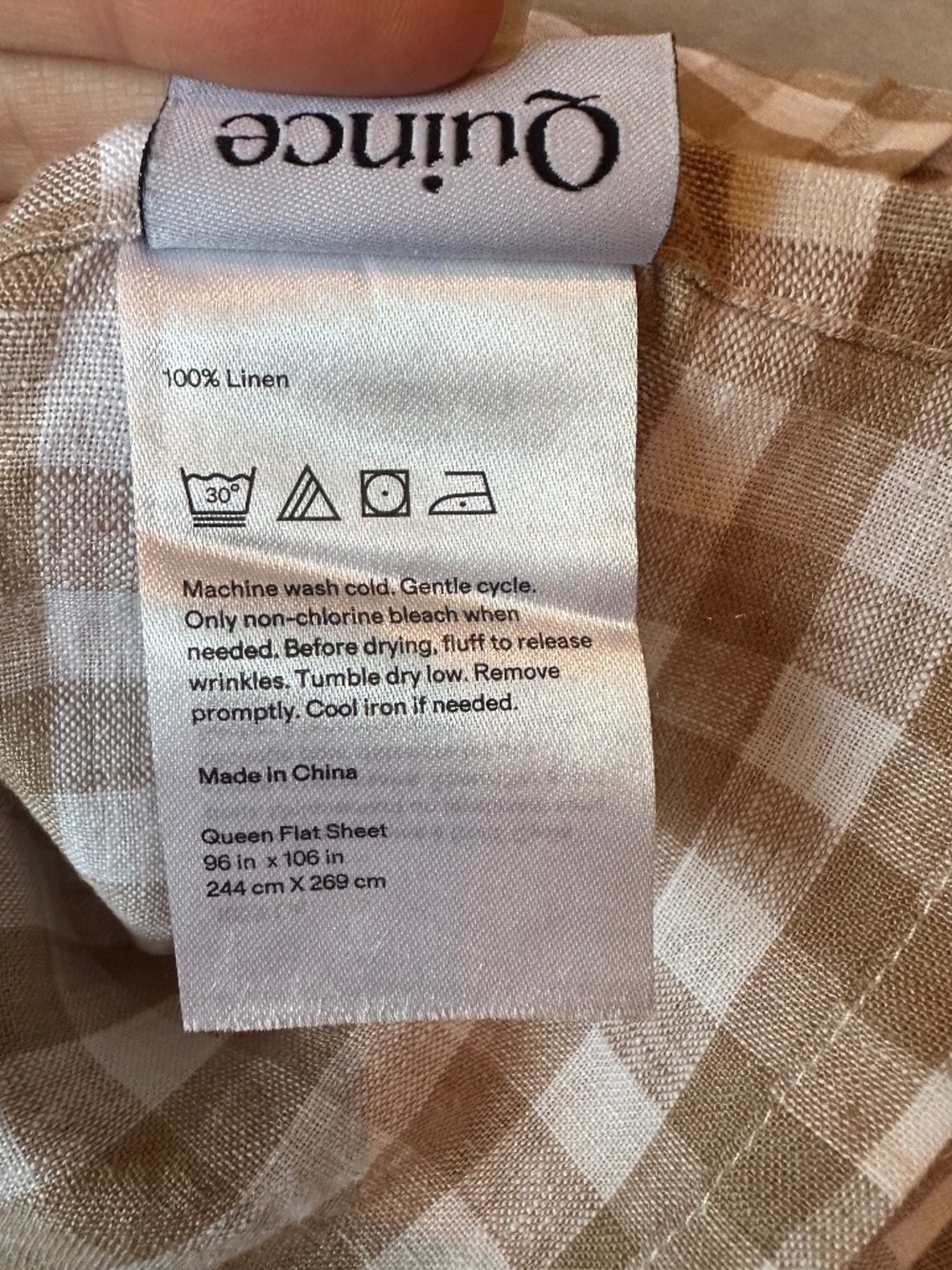 QUINCE European Linen Sheet Set, Queen - Picture 4 of 6